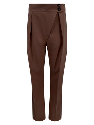 Brown Classic Fit Pants